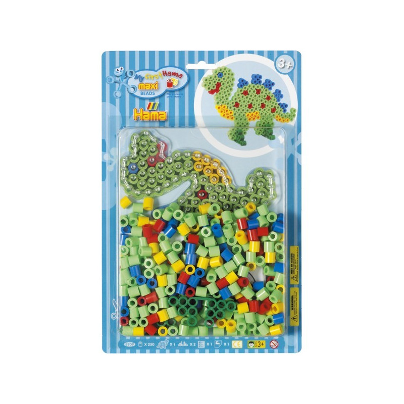 Dinozaur z Koralików - HAMA MAXI BLISTER DINO