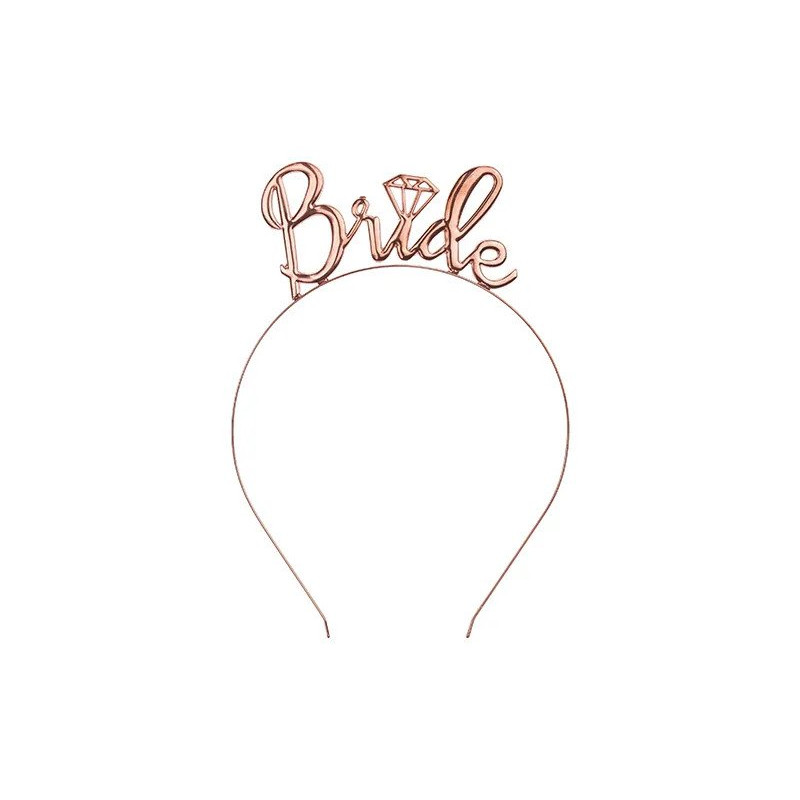 Opaska "Bride" na Wieczór Panieński - Rose Gold