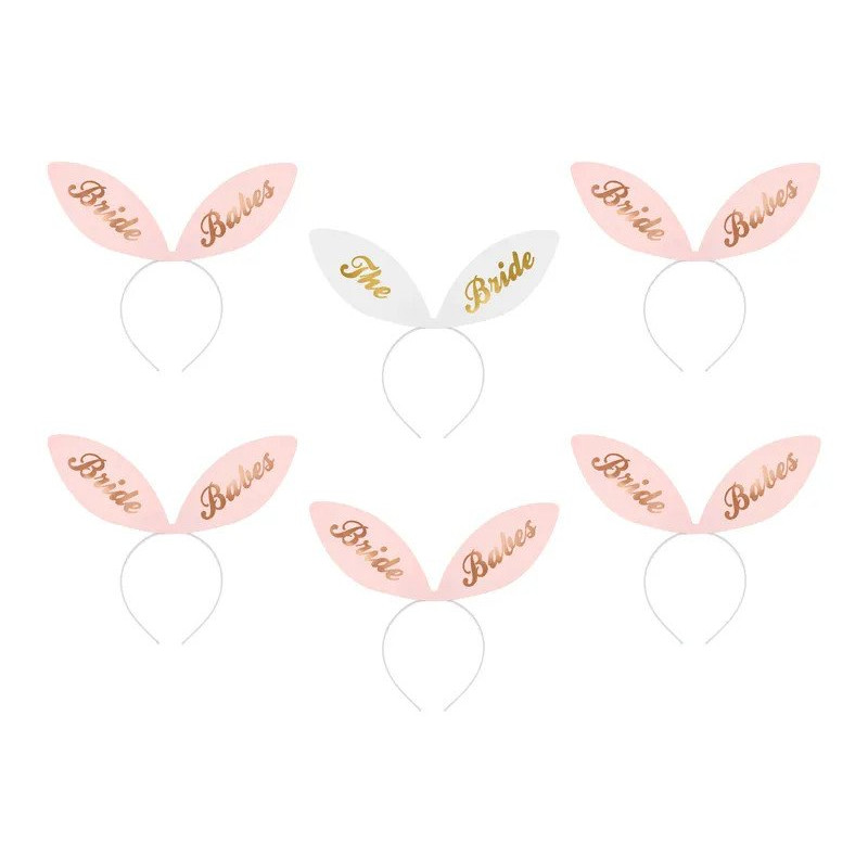 Zestaw opasek na Wieczór Panieński -  Bride Squad - 6 sztuk