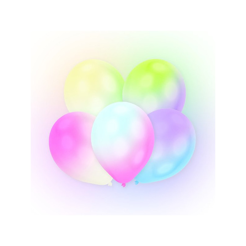 12 wielokolorowych balonów led