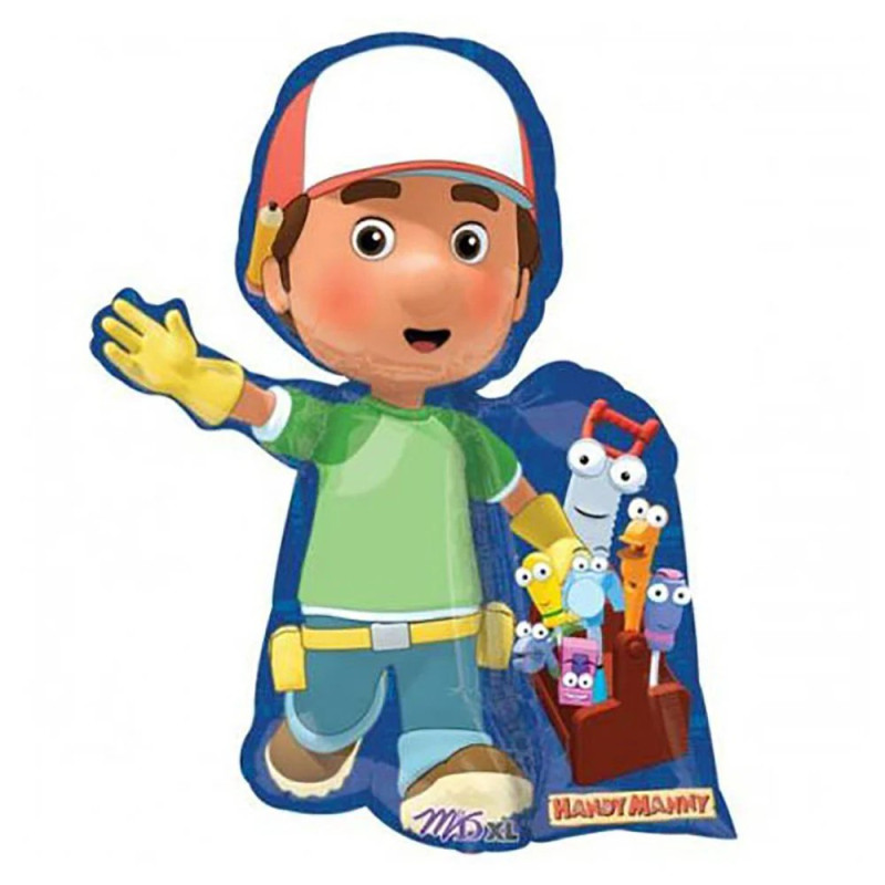 Balon Foliowy Handy Manny (Złota Rączka) - Disney Junior - 24 cale