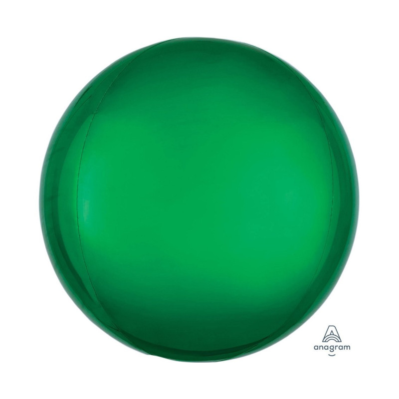 Balon dekoracyjny Orbz (Kula) - Zielony
