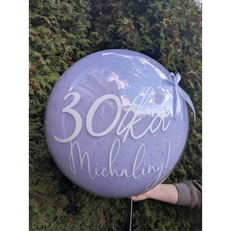 Double bubble, duży balon kula z personalizowanym nadrukiem