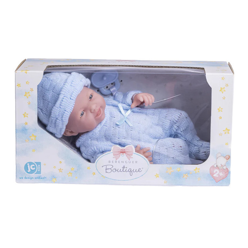 Berenguer 18452 - mała lalka bobas, chłopiec, cała winylowa 25 cm