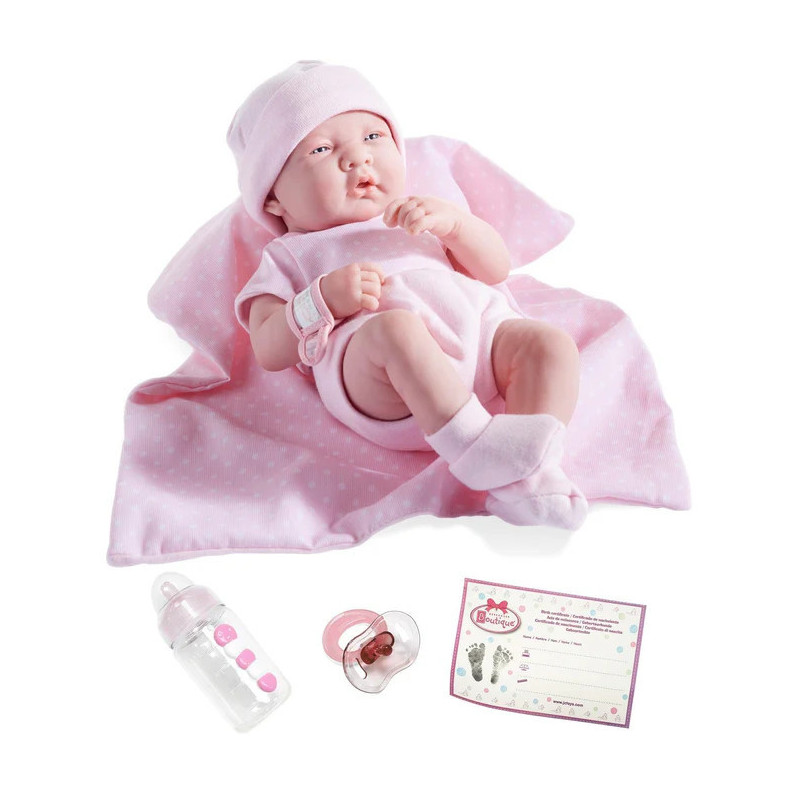 Lalka jak prawdziwe dziecko - Berenguer 18541 - dziewczynka plus akcesoria