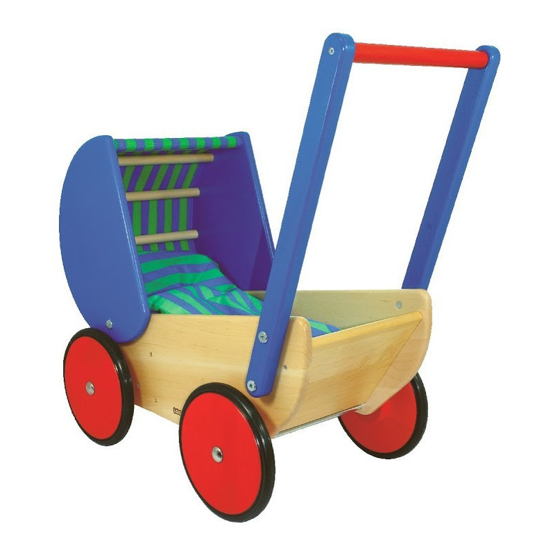 Drewniany wózek dla lalki - BAJO