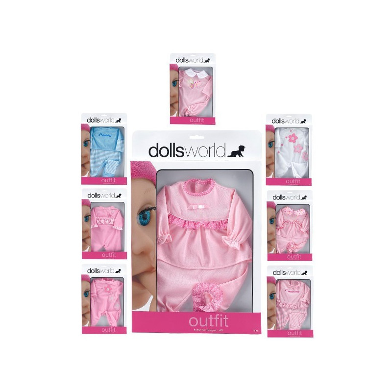 Pajacyk dla lalki, różne wzory, do 46cm - Peterkin, doll's world