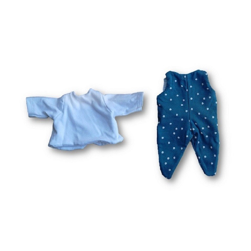 Śpioszki niebieskie - ubranko dla lalki rozmiar XL