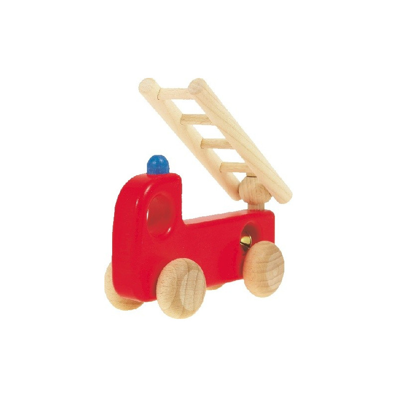 Straż - drewniany samochodzik z dzwoneczkiem - BAJO - 41810