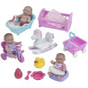 Małe laleczki z akcesoriami i ubrankami - JC Toys