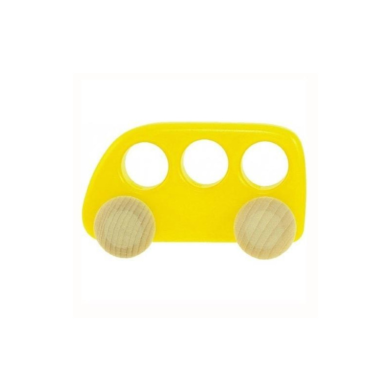 Autobus drewniany - Bajo 41510 - kolor żółty