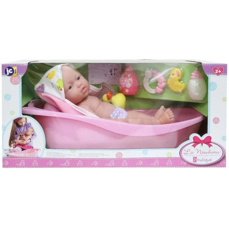 Lalka bobas w wanience z akcesoriami - Berenguer 18370