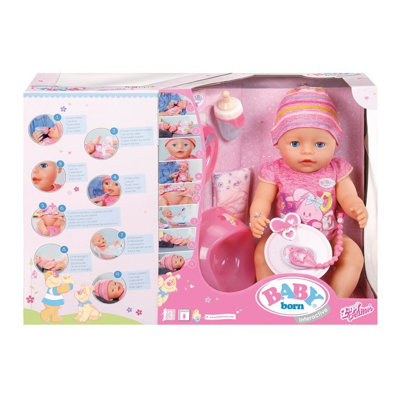 Baby Born Lalka Interaktywna Funkcyjna - 9 Funkcji