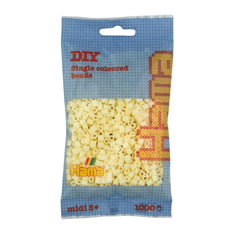 Hama 207-02 - kremowy - 1000 koralików midi