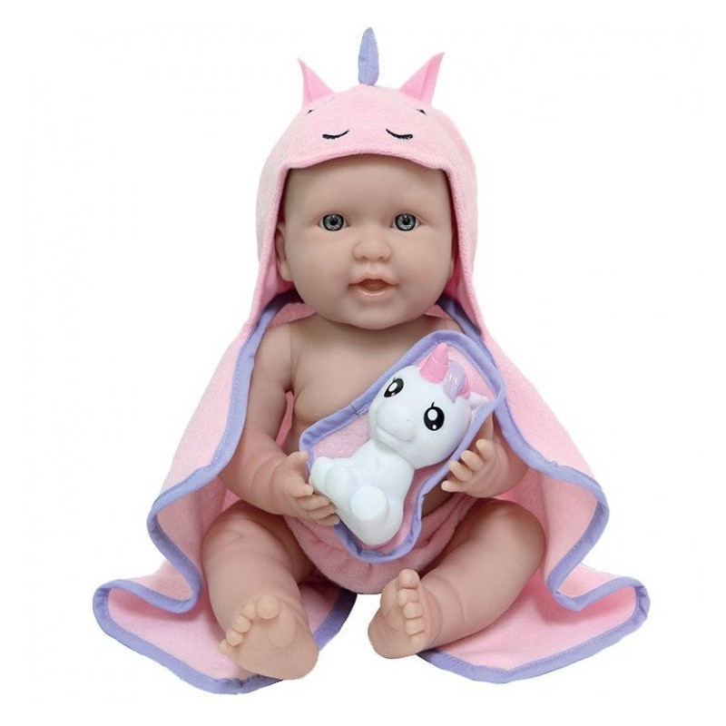 La Newborn Moments Unicorn - Lalka Bobas Dziewczynka + Jednorożec w zestawie - Berenguer 18004_U