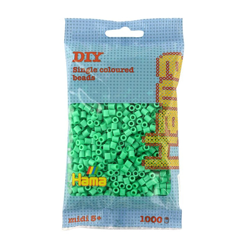 Hama 207-11 - jasny zielony - 1000 koralików midi
