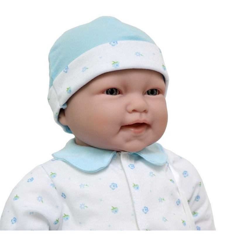 Duża, uśmiechnięta lalka bobas z miękkim brzuszkiem - JC TOYS 15344