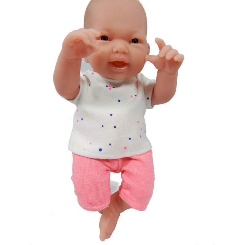 Ubranko dla małej lalki, zestaw w kropeczki