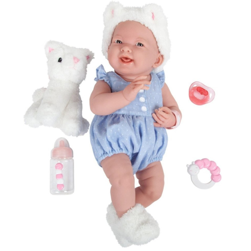 Oryginalna hiszpańska lalka dziewczynka, maskotka i akcesoria, Berenguer 18062