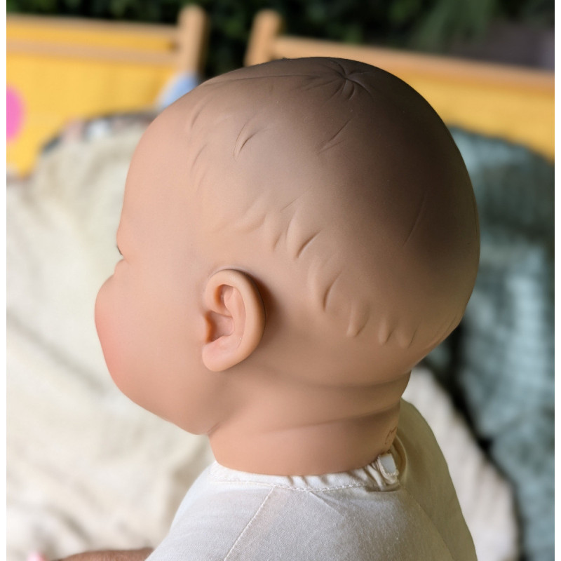 Lalka fantom do szkoły rodzenia - żłobienia na główce - Ronni - 54 cm - Doro Dolls