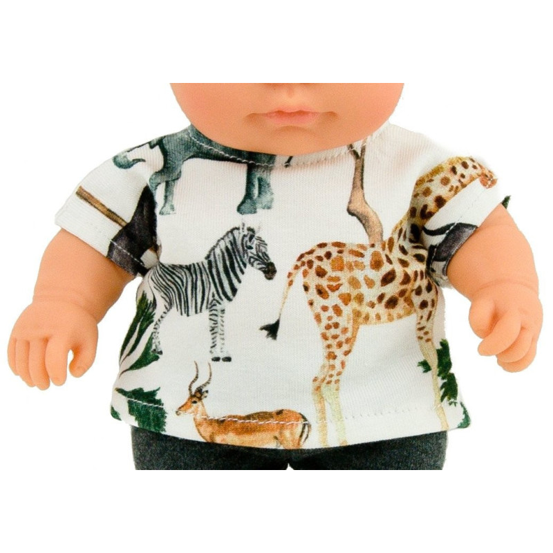 Ubranko dla małej lalki - żyrafa - Safari