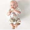 Rampers w różyczki, dla lalek 36 -39cm
