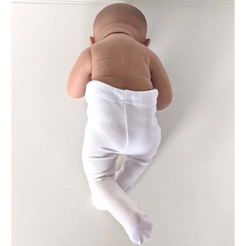 Białe rajstopki dla lalki 43-48cm