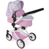 Bayer Chic 595 53 - Wózek dla Lalek Kombi MIKA - Różowy, w kwiatki