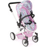 Bayer Chic 595 53 - Duży wózek dla Lalek - Różowy, w kwiatki