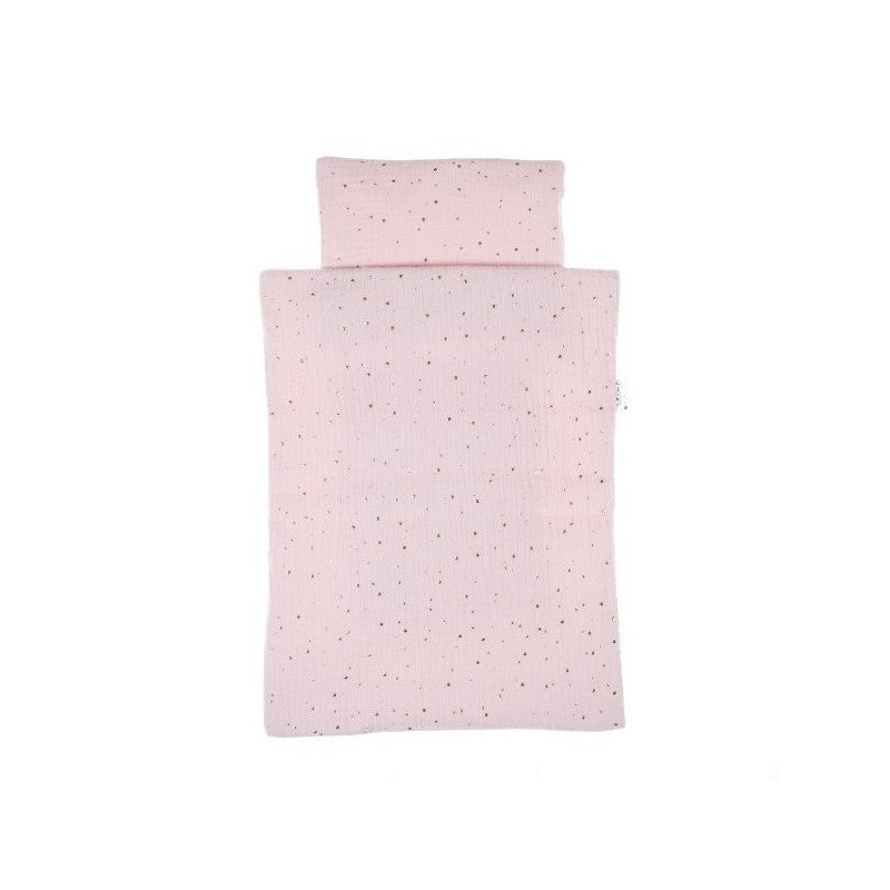 Mięciutka pościel dla laleczki, pudrowy róż