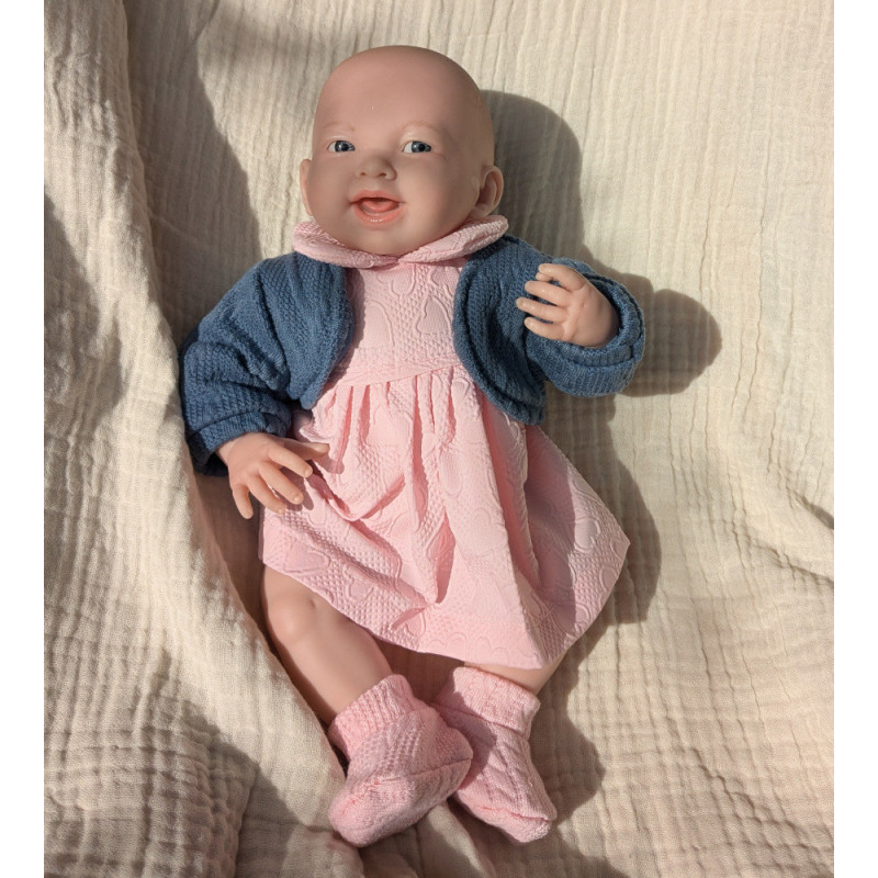 Sukienka z bolerkiem, ubranko dla lalki średniej wielkości