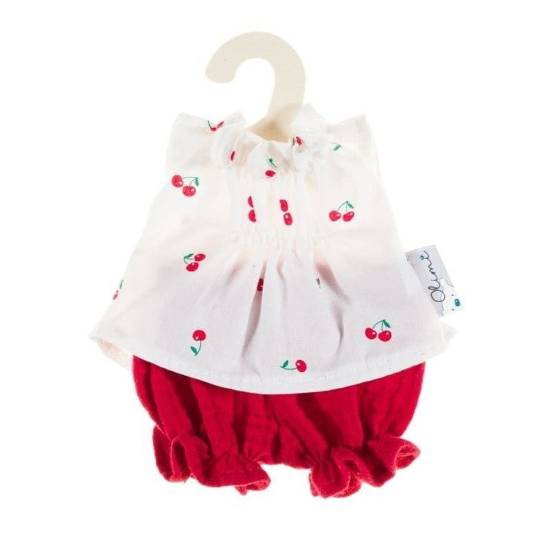 Ubranko dla lalki 21-25cm, Wisienki