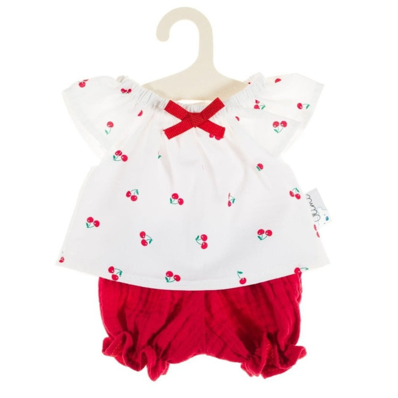 Ubranko dla lalki 32-35cm, Wisienki