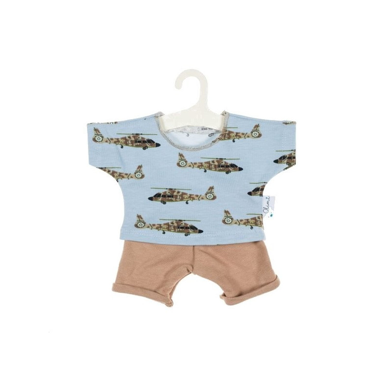 Piżamka dla lalek 36- 39cm wysokości, Helikopterki