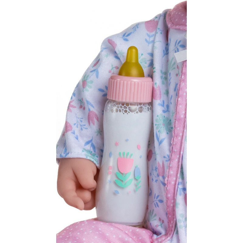 Duża lalka bobas 51 cm, w zestawie butelka i smoczek - JC Toys 15345