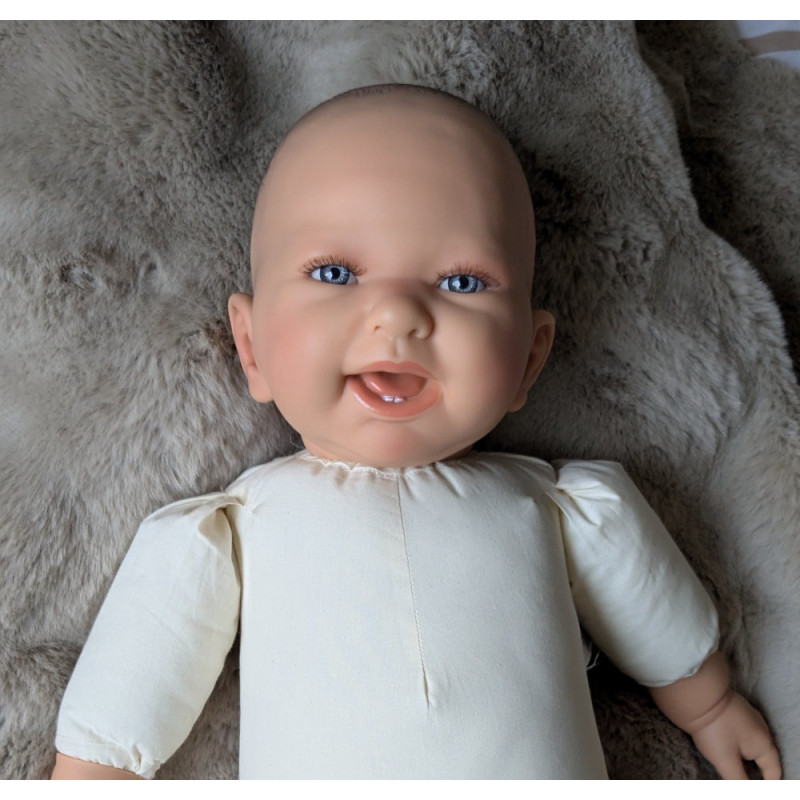 Lalka bobas jak prawdziwa, specjalnie dociążona, miękki tułów, Henry, 3 kg, 54 cm