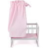 Kołyska dla lalek - różowo szara - Bayer Chic 50491