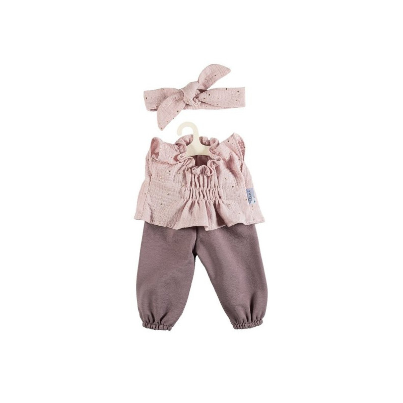 Różowy komplecik dla lalki 43 do 46cm