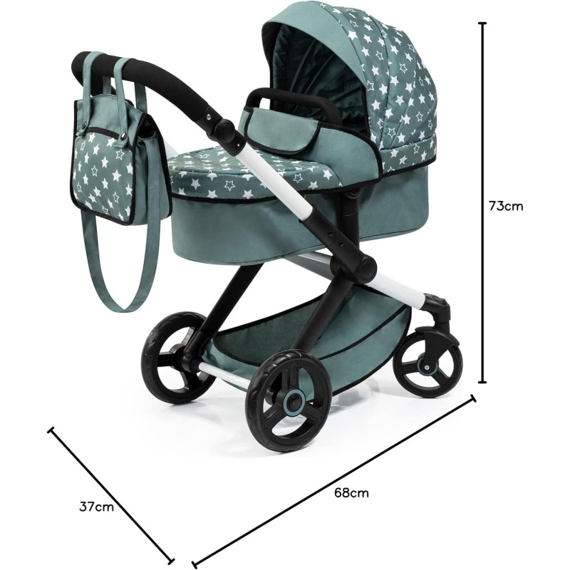 Wózek dla lalek zielony XEO EAN 4003336170580