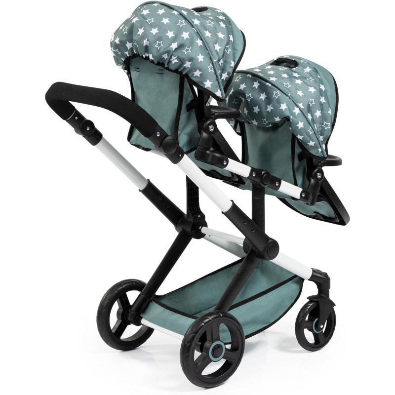 Wózek dla lalek bliźniaczy - podwójny - Xeo Twin - Bayer Design