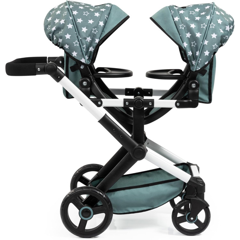 Wózek bliźniaczy dla lalek bobasów - Xeo Twin