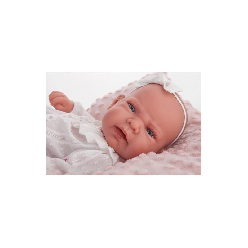 Śliczna lalka bobas, hiszpańska, buźka jak malowana, Antonio Juan 50157