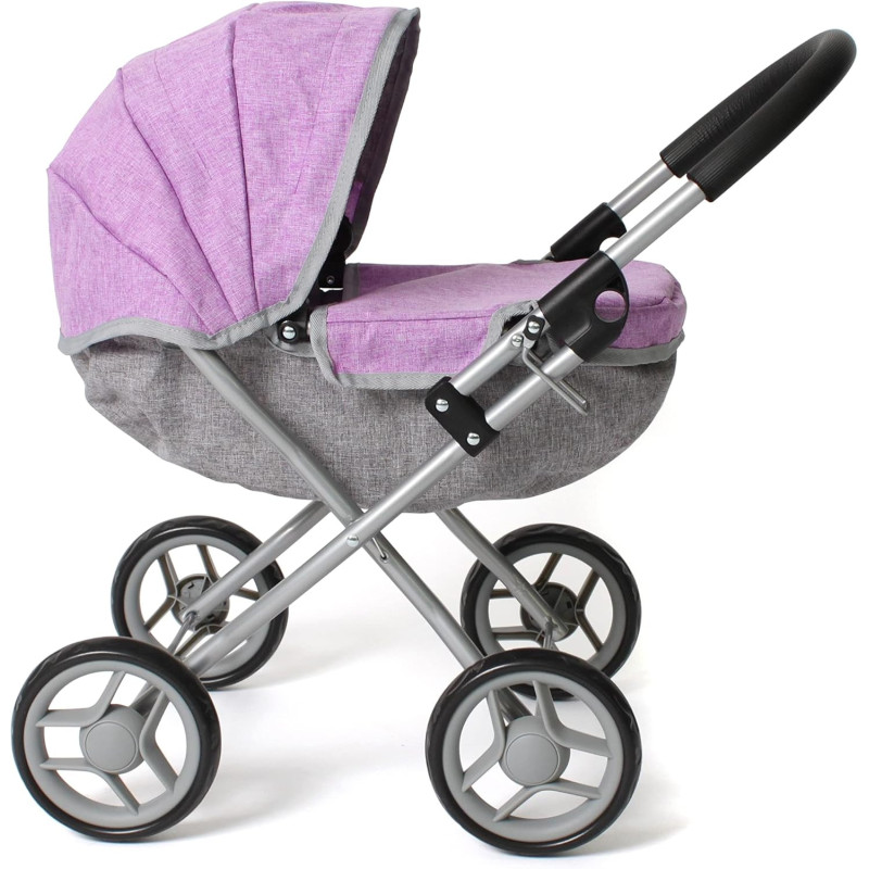 Głęboki wózek dla lalek dla młodszych dziewczynek, Lilli