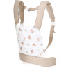 Nosidło dla lalki bobas, beżowo białe, wzór misie