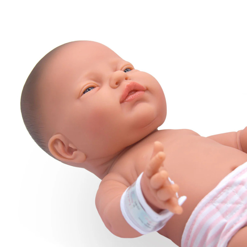 Lalka bobas ze szpitalną opaską na rączce - cała winylowa - Berenguer 18302