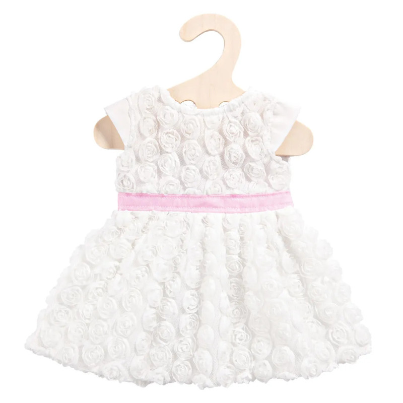 Sukienka w różyczki, dla lalki 35-45 cm