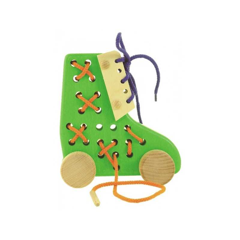 PRZESZYWANKA BUT - BAJO - KOLOR Żółty - 34110Y (LACING SHOE)