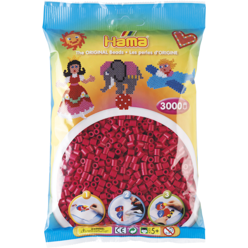 Hama 201- 29 - Bordowy - dodatkowe Koraliki Hama Midi