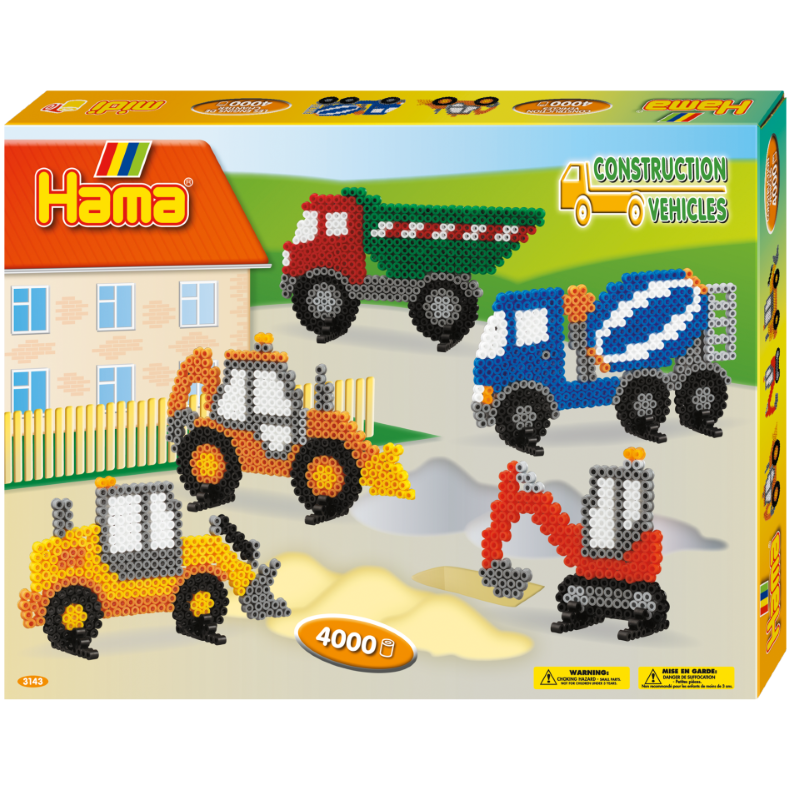 Hama 3143 - MASZYNY BUDOWLANE - Koraliki midi