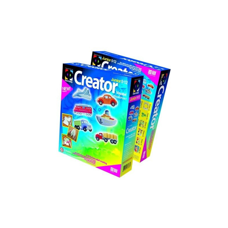 Obrazki gipsowe do malowania - Pojazdy dla dzieci